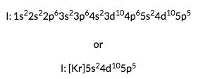 iodine electron configuration long form|Complete Electron Configuration for Iodine (I, I– ion).